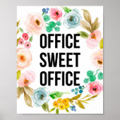 Office Sweet Office、Office Gift、引用文ポスター ポスター (正面)