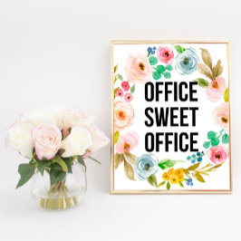 Office Sweet Office、Office Gift、引用文ポスター ポスター