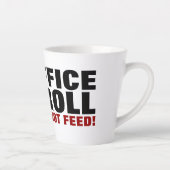 Office Troll Do Not Feed! インターネット荒らしのキャラクター カフェラテマグ (右)