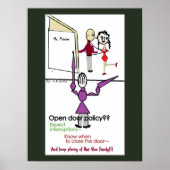 Office Wall Poster/Open Doorポリシー ポスター (正面)