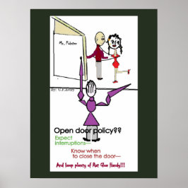 Office Wall Poster/Open Doorポリシー ポスター
