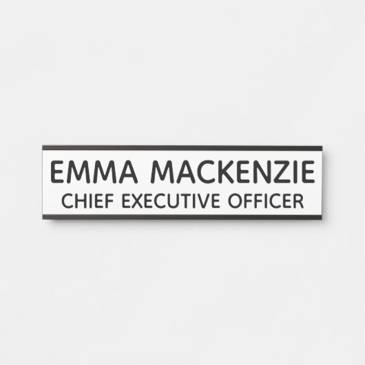 Office White Businessのぶら下がったドアの署名プレート サインプレート (正面)