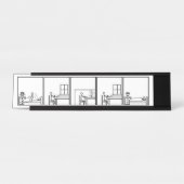 Office Work Day漫画 デスクネームプレート (正面)