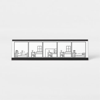 Office Work Day漫画 デスクネームプレート