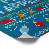 Office Yapper Ugly Sweater Christmas  ポスター (角)