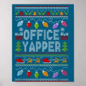 Office Yapper Ugly Sweater Christmas  ポスター (正面)