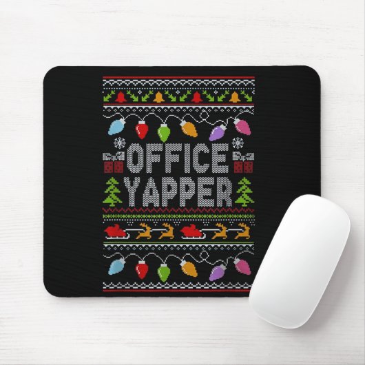Office Yapper Ugly Sweater Christmas  マウスパッド (マウス)
