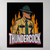 Officer Sergeant Cius Thunder Bodycam Funny Meme  ポスター (正面)