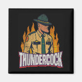 Officer Sergeant Cius Thunder Bodycam Funny Meme  マグネット (正面)