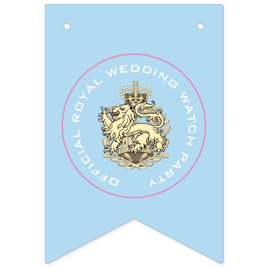 OFFICIAL王室のの時計のパーティーの束ね旗 バンティングフラッグ (第1の旗)