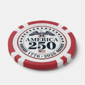 Official America 250th Anniversary Commemorative ポーカーチップ (シングル)