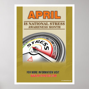 Official April Stress Awareness Month Poster ポスター