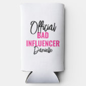 Official Bad Influence Custom Bachelorette Party スリム缶クーラー (正面)