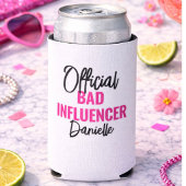 Official Bad Influence Custom Bachelorette Party スリム缶クーラー