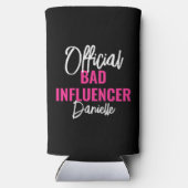 Official Bad Influence Custom Bachelorette Party スリム缶クーラー (裏面)