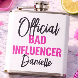 Official Bad Influencer Bachelorette Party Custom フラスク