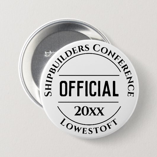 Official Badge Button 缶バッジ (正面&裏面)