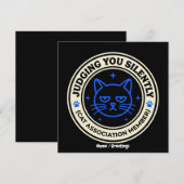 Official Cat Association Member Judging You Silen 招待状 (正面/裏面)