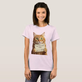 Official Cat Lady Club Member Tシャツ (正面フル)