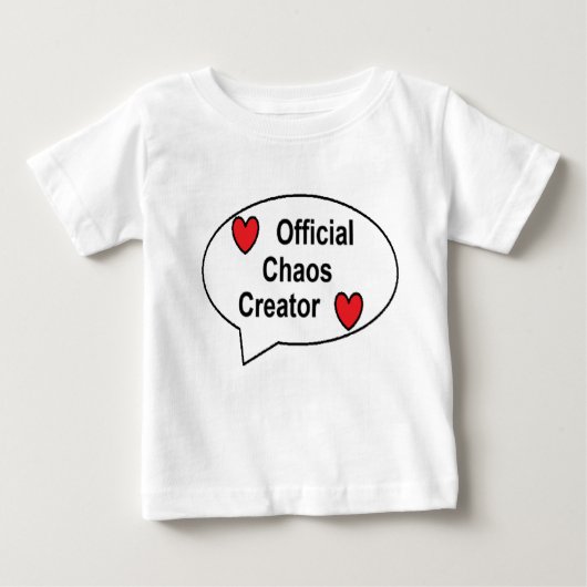 Official Chaos Creator Kids T-Shirt - Fun Tilted G ベビーTシャツ (正面)