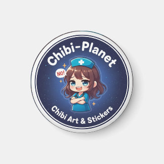Official Chibi-Planet logo: sassy nursing magnet マグネット