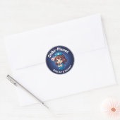 Official Chibi-Planet Logo:  Sassy Nursing Sticker ラウンドシール (封筒)