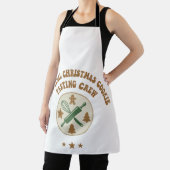 Official Christmas Cookie Tasting Crew Retro エプロン (インサイチュ)