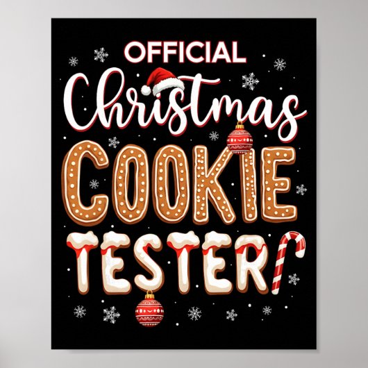 Official Christmas Cookie Tester Taster King Crew  ポスター (正面)