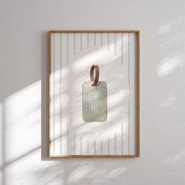 Official Club Member Golf Name Tag Wall Art ポスター