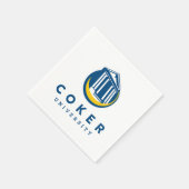 Official Coker University Logo スタンダードカクテルナプキン (角)