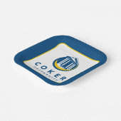Official Coker University Logo ペーパープレート (傾斜あり)