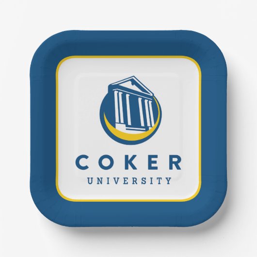 Official Coker University Logo ペーパープレート (正面)