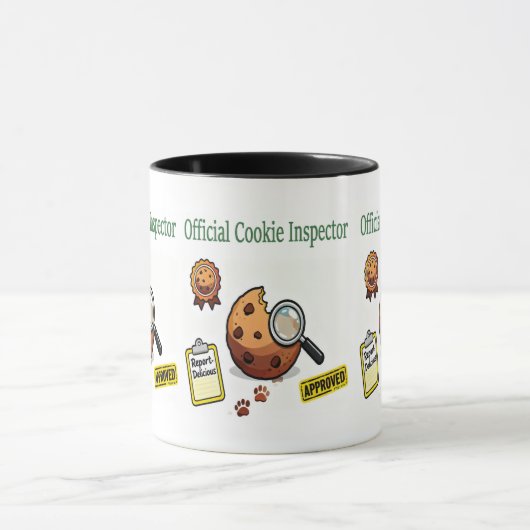 Official Cookie Inspector Mug – Funny Coffee Cup マグカップ (中央)
