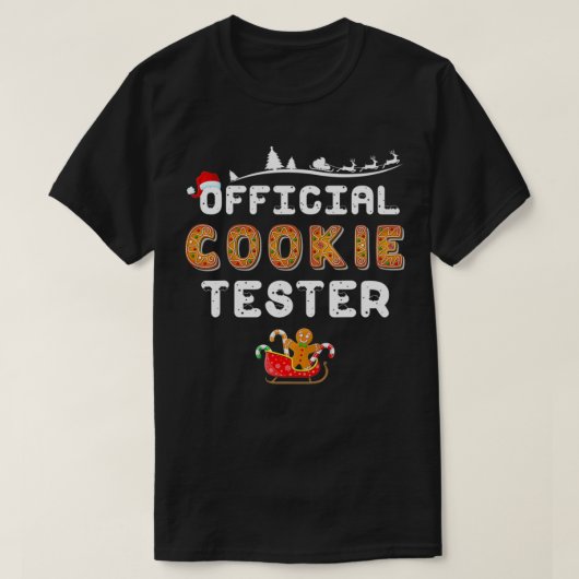 Official Cookie Tester Christmas Baking Team Holid Tシャツ (デザイン正面)