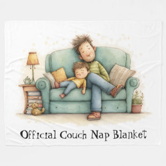 Official Couch Nap Blanket –Cozy Father’s Day Gift フリースブランケット