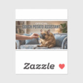 Official Couch Potato French Bulldog Cute Funny Do シール (シート)