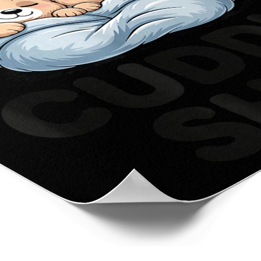 Official Cuddle Teddy Sleepwear Bear ポスター (角)