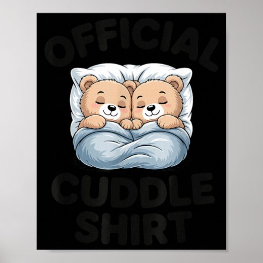 Official Cuddle Teddy Sleepwear Bear ポスター (正面)