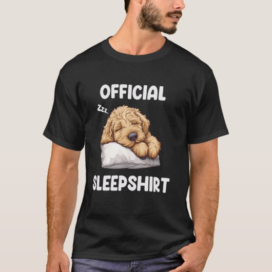 Official Doodle Sleepshirt Goldendoodle Dog Lover  Tシャツ (正面)