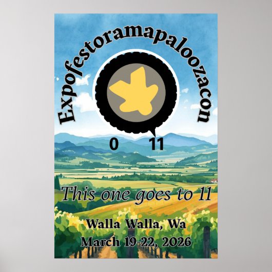 Official EFORP 11 "This One Goes to Eleven" ポスター (正面)