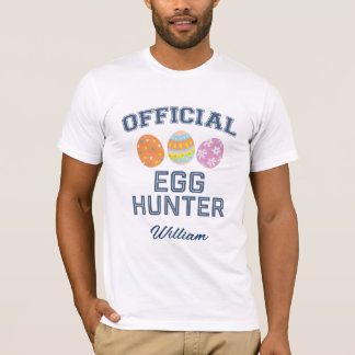 Official Egg Hunter Custom Name Easter Men Tシャツ