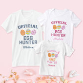 Official Egg Hunter Custom Name Easter Men Tシャツ