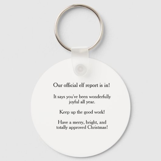  Official Elf Report  キーホルダー (裏面)
