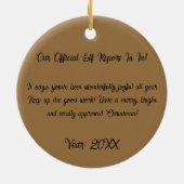  Official Elf Report  セラミックオーナメント (裏面)