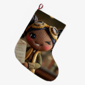 Official Elf Report  ラージクリスマスストッキング (正面 (吊り時))