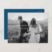 Official Elopmentの写真結婚。 案内ポストカード (正面/裏面)