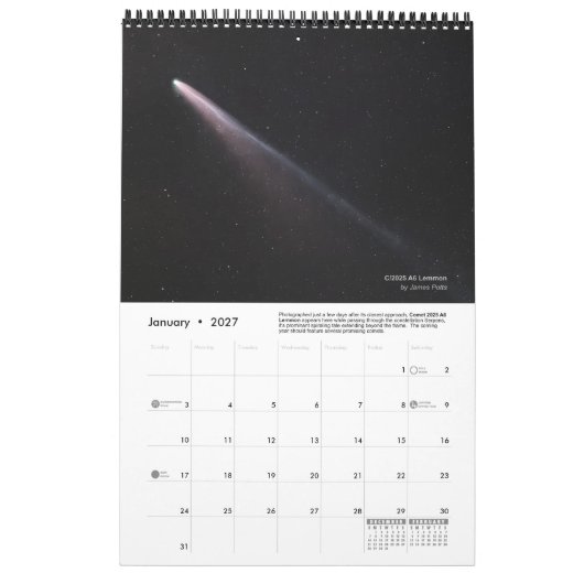 Official FWAS 2026 Member Wall Calendar - Medium カレンダー (1月 2027)