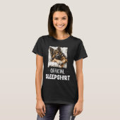 Official German Shepherd Sleepshirt Dog Lover Slee Tシャツ (正面フル)