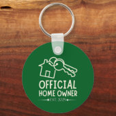 Official Homeowner Est. 2025 Proud First Timer キーホルダー (裏面)