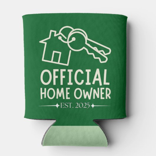 Official Homeowner Est. 2025 Proud First Timer 缶クーラー (裏面)